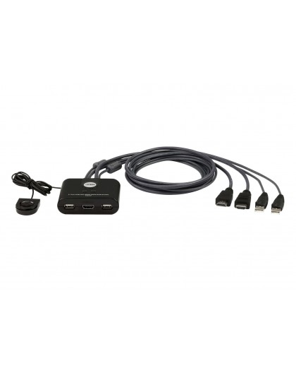 ATEN 2-Port USB FHD HDMI Cable KVM Switch
