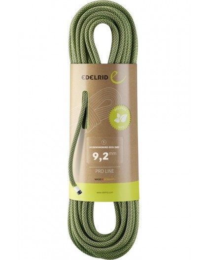 Hummingbird eco dry rope 9,2mm 70m-night-citrus EDELRID