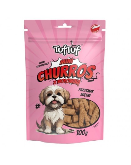TUF TUF Mini Churros with beef - dog treat - 100g