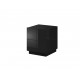 Cama bedside table REJA black gloss/black gloss