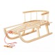 Classic wooden sled with backrest GreenBlue GB136