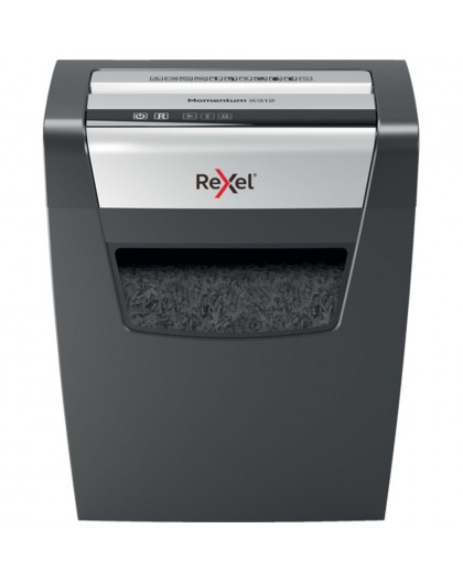 Rexel Momentum X312 paper shredder Particle-cut shredding Black, Grey