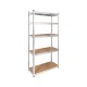 Rebel RB-1250 Metal Storage Rack Cabinet Shelves 175kg x5 180x90x40cm Galvanized Folding MDF