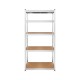 Rebel RB-1250 Metal Storage Rack Cabinet Shelves 175kg x5 180x90x40cm Galvanized Folding MDF
