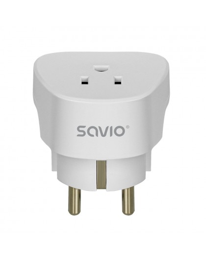 SAVIO AP-01 Travel Adapter, US socket – EU plug