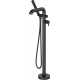 Freestanding bathtub mixer with shower set