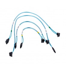 Supermicro 4 x Round SATA cable 0.56 m Black, Blue, White