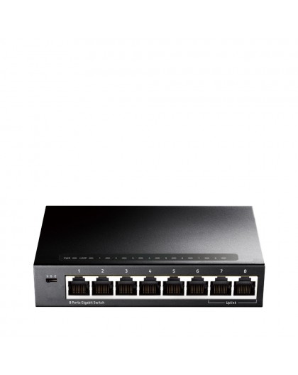 Cudy GS108 network switch Gigabit Ethernet (10/100/1000) Black