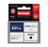 Activejet AH-651BRX Ink (replacement for HP 651 C2P10AE Premium 20 ml black)
