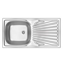 1-bowl steel sink with drainer