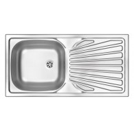 1-bowl steel sink with drainer