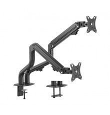 Gembird MA-DA2-02 Adjustable Desk 2-Display Mounting Arm (Tilting), 17”-32”, Up to 8 kg