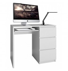 Topeshop LIMA PRAWE BIEL MAT computer desk White