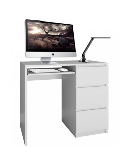 Topeshop LIMA PRAWE BIEL MAT computer desk White