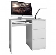 Topeshop LIMA PRAWE BIEL MAT computer desk White