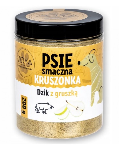 ZOYA Wild Boar and Pear Crumble - dog treat - 200g