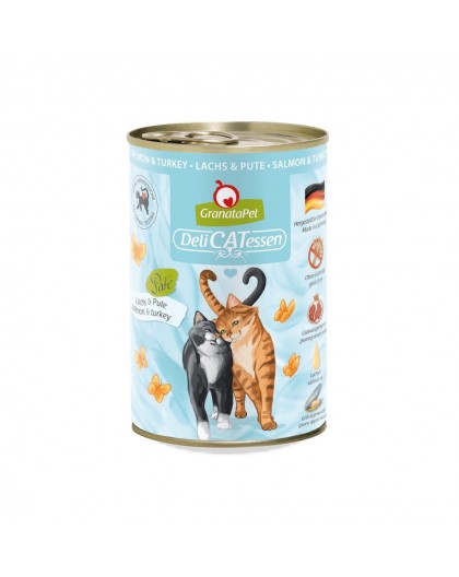 GRANATAPET DeliCATessen Salmon and turkey - wet cat food - 400g