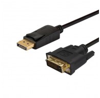 Savio CL-106 video cable adapter 1.8 m DisplayPort DVI Black