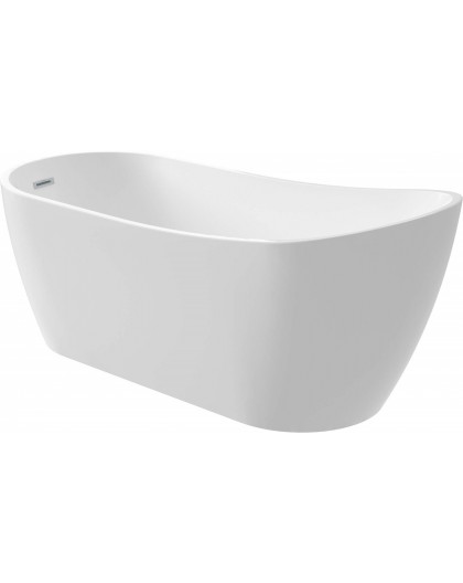 Asymmetrical freestanding acrylic bathtub - 150 cm