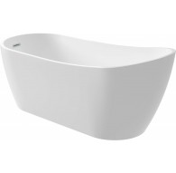 Asymmetrical freestanding acrylic bathtub - 150 cm