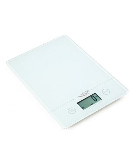 Adler AD 3138 w kitchen scale Electronic kitchen scale White Countertop Square
