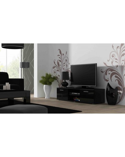 Cama TV stand SOHO 140 black/black gloss