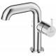 Washbasin mixer with rectangular spout