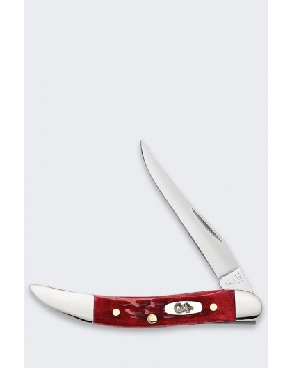 Folding Knife Case Pocket Worn Small Texas Red