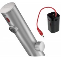 Touchless washbasin mixer with temperature control - 4xAA