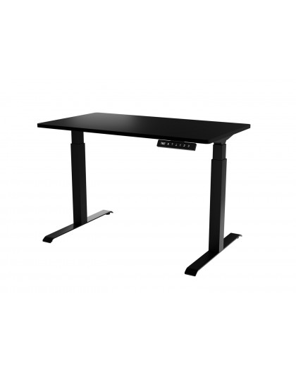 Desk with electric height adjustment MOON 121x67x72-120 black