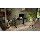 Desk with electric height adjustment MOON 121x67x72-120 black