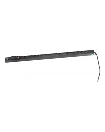 Digitus DN-IP-V-2-18E power distribution unit (PDU) 18 AC outlet(s) 0U Black