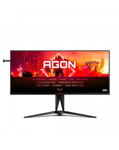 AOC AGON 5 AG405UXC computer monitor 100.3 cm (39.5") 3440 x 1440 pixels Wide Quad HD LCD Black