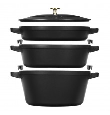 Кастрюля из чугуна Staub La Cocotte, круглая, 4,2 л, для запекания