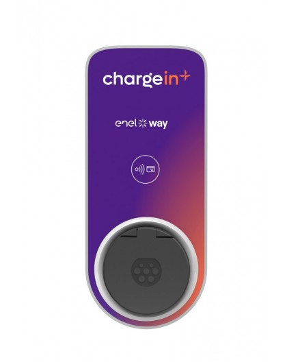 Enel X JuiceBox Plus 3.0 socket Type 2 22kW, three-phase wifi+cellular with Global SIM MVNO, RFID card included, EMM backend