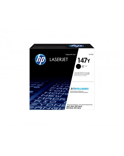 HP 147Y Extra High Yield Mustmik Originaal LaserJet Toonerikassett