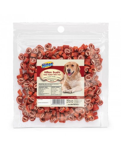 HILTON Sushi Rolls rabbit with fish - Dog treat - 500 g
