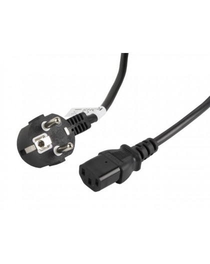 Lanberg CA-C13C-11CC-0030-BK power cable Black 3 m C13 coupler CEE7/7