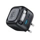 Havit UC250 A-EU - GaN travel charger with extendable cable (black)
