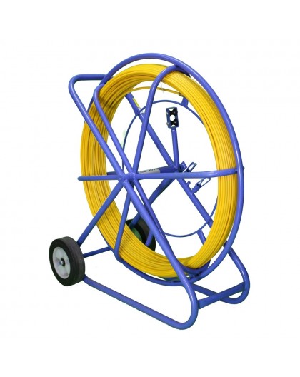 Extralink Pilot 8mm 50m | Remote control for pulling cables | FRP fiberglass, dia. 8mm, length 50m, yellow