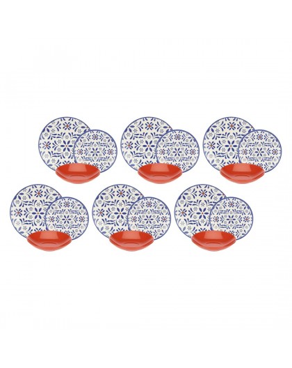 ROSE&TULIPS SEA BREEZE Dinner service for 6 people