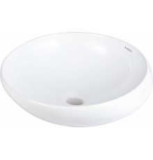 Asymmetrical ceramic countertop basin