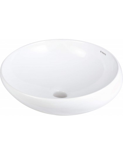Asymmetrical ceramic countertop basin