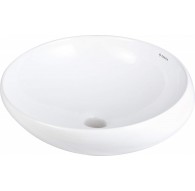Asymmetrical ceramic countertop basin