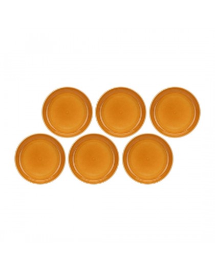ROSE&TULIPANI 6 Soup Plates Set Orange