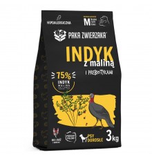 PAKA ZWIERZAKA Turkey with raspberry M - dry dog food - 3kg