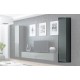 Cama Full cabinet VIGO '180' 180/40/30 grey/grey gloss