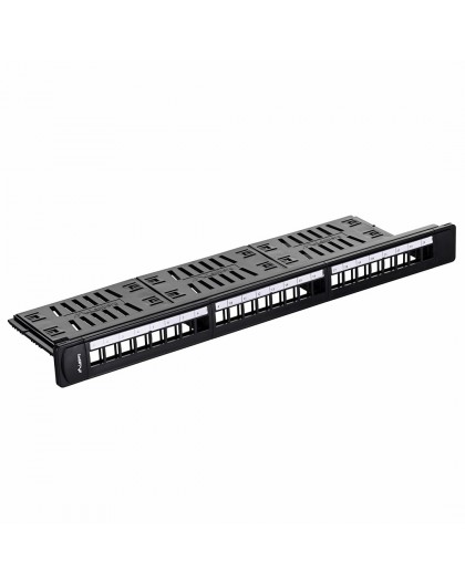 Lanberg PPKS-1124-B patch panel 1U