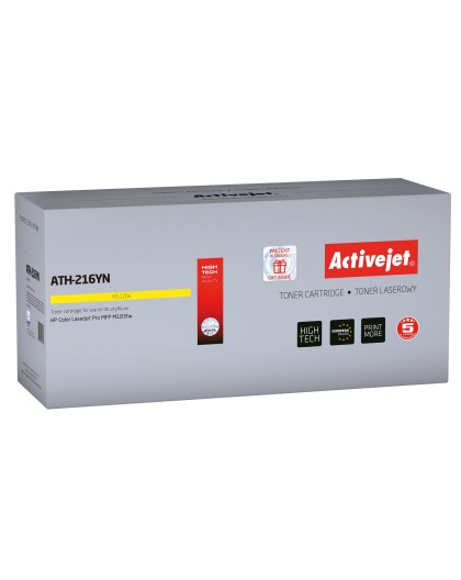 Activejet ATH-216YN Toner (replacement for HP 216A W2412A Supreme 850 pages yellow) with chip
