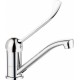 Washbasin faucet with swivel spout - Clinic lever